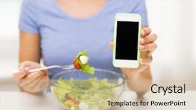  Presentation with food technology - Amazing theme having healthy eating dieting technology food backdrop and a soft green colored foreground