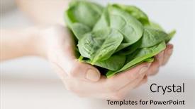  Presentation with healthy food - Cool new PPT layouts with healthy eating dieting vegetarian food backdrop and a lemonade colored foreground