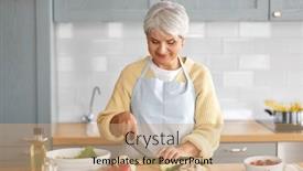  Presentation with healthy eating - PPT layouts having healthy-eating-food-cooking background and a coral colored foreground