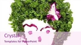  Presentation with human face - Slide deck featuring healthy eating human face made background and a pink colored foreground