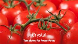  Presentation with food red - Beautiful PPT layouts featuring healthy eating red ripe raw vegetable tomato food backdrop and a crimson colored foreground
