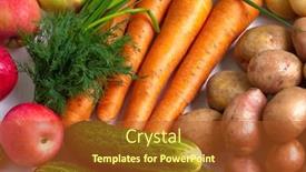  Presentation with white healthy food - Amazing slides having healthy eating vegetable food on white background backdrop and a red colored foreground