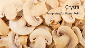  Presentation with fungus - Audience pleasing theme consisting of healthy eating vegetable fungus - edible backdrop and a lemonade colored foreground