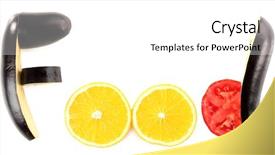  Presentation with healthy eating food photography - Slide deck enhanced with healthy eating word food made background and a white colored foreground