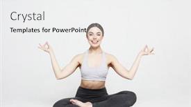  Presentation with basic - Cool new PPT theme with healthy-female-isolated-on-white backdrop and a white colored foreground