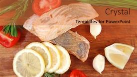  Presentation with pink green - Amazing slides having healthy-fish-cuisine-baked-pink backdrop and a coral colored foreground