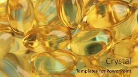 Presentation with supplements - Slide set having healthy-fish-oil-nutritional-supplements background and a gold colored foreground