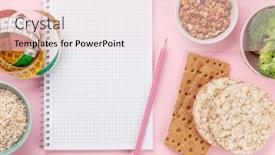  Presentation with weigh loss - Slide set enhanced with healthy-food-and-weigh-loss background and a lemonade colored foreground