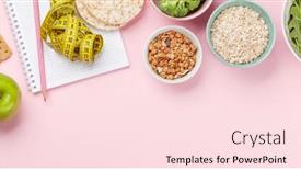  Presentation with weigh loss - Slide deck enhanced with healthy-food-and-weigh-loss background and a lemonade colored foreground