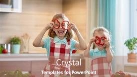  Presentation with cute vegetables - Amazing presentation having healthy food at home happy family in the kitchen two cute funny children are preparing the vegetables backdrop and a coral colored foreground