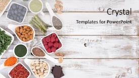  Presentation with white healthy food - Amazing presentation having healthy food called super foods backdrop and a light gray colored foreground