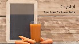  Presentation with healthy food - Beautiful theme featuring healthy-food-carrots-and-carrots backdrop and a  colored foreground