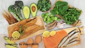  Presentation with copd - PPT theme with healthy-food-collection-for-asthma background and a yellow colored foreground