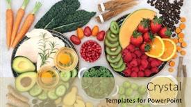  Presentation with healthy food - Theme consisting of healthy-food-collection-for-asthma background and a soft green colored foreground