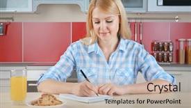  Presentation with healthy juice - Presentation consisting of journalism writing having - healthy food concept woman sitting background and a mint green colored foreground