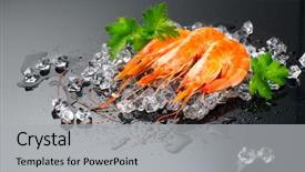  Presentation with food ice - Slide deck consisting of healthy food cooking diet nutrition background and a light gray colored foreground