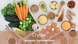  Presentation with copd - Cool new PPT theme with healthy-food-for-asthma-respiratory backdrop and a coral colored foreground