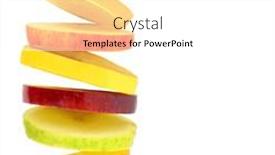  Presentation with white healthy food - Slide set featuring healthy-food-fresh-fruits-slices and a white colored foreground