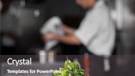  Presentation with spring modern - Slide set with healthy food fresh spring background and a dark gray colored foreground