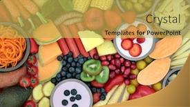  Presentation with dietary fiber - Theme consisting of healthy-food-to-treat-irritable background and a yellow colored foreground