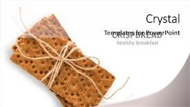  Presentation with food grains - Audience pleasing PPT theme consisting of healthy food wholesome wheat diet backdrop and a white colored foreground