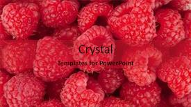  Presentation with pattern - PPT layouts having healthy fruit - raspberry closeup hires pattern background and a red colored foreground