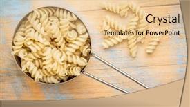  Presentation with gluten free - Beautiful slide set featuring healthy gluten free quinoa pasta backdrop and a lemonade colored foreground