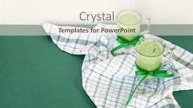  Presentation with smoothies - Theme having healthy-green-smoothies-with-plaid background and a cream colored foreground