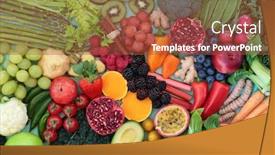  Presentation with heart health - Slide set having healthy-heart-food-concept background and a red colored foreground