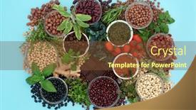  Presentation with nutrients - Presentation consisting of healthy-heart-food-high background and a tawny brown colored foreground