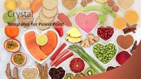  Presentation with immune - Slide deck enhanced with healthy-heart-food background and a coral colored foreground