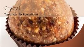  Presentation with energy - Presentation theme featuring healthy-homemade-energy-balls background and a coral colored foreground