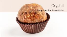  Presentation with energy - Presentation design consisting of healthy-homemade-energy-balls background and a coral colored foreground