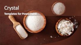  Presentation with keto - Slide set featuring healthy ingredient for keto paleo background and a tawny brown colored foreground