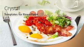  Presentation with keto - Colorful PPT layouts enhanced with healthy-keto-diet-breakfast-egg backdrop and a soft green colored foreground