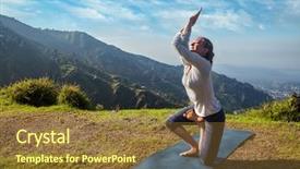  Presentation with himachal pradesh - Slide deck enhanced with healthy life exercise concept - young background and a tawny brown colored foreground