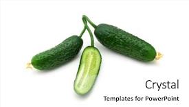  Presentation with healthy life style - Cool new theme with healthy life style ppth - isolated cucumber element of design backdrop and a white colored foreground