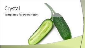 Presentation with healthy life style - PPT layouts enhanced with healthy life style ppth - isolated cucumber element of design background and a white colored foreground