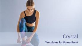  Presentation with healthy lifestyle cute - Beautiful slide deck featuring healthy-lifestyle-and-sport-concepts backdrop and a sky blue colored foreground