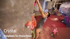  Presentation with healthy people - Presentation theme enhanced with healthy lifestyle concept - man background and a  colored foreground