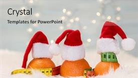  Presentation with immunity - Beautiful slides featuring healthy lifestyle immunity - christmas background with tangerines backdrop and a light gray colored foreground