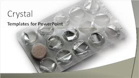  Presentation with vitamin - Slides consisting of healthy lifestyle medicine healthcare vitamin pill background and a white colored foreground