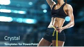  Presentation with healthy lifestyles - PPT layouts consisting of healthy-lifestyles-concept-mixed-media background and a ocean colored foreground