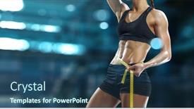  Presentation with healthy lifestyles - PPT layouts enhanced with healthy-lifestyles-concept-mixed-media background and a ocean colored foreground