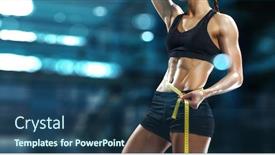  Presentation with healthy lifestyles - Slide deck enhanced with healthy-lifestyles-concept-mixed-media background and a ocean colored foreground