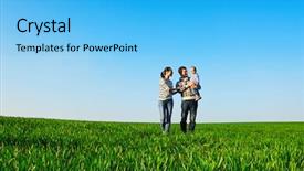  Presentation with healthy living - Colorful slides enhanced with healthy living - lively photo of happy backdrop and a light blue colored foreground