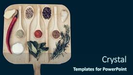  Presentation with homeopathic - Presentation design featuring healthy-living-concept-with-homeopathic background and a navy blue colored foreground