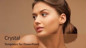  Presentation with healthy living - Audience pleasing slides consisting of healthy living cute - bright closeup portrait picture backdrop and a red colored foreground