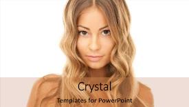  Presentation with bright white - Beautiful presentation featuring healthy living cute - bright picture of lovely woman backdrop and a coral colored foreground