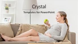  Presentation with food for health - Slides with healthy living cute - pregnancy health food and people background and a white colored foreground